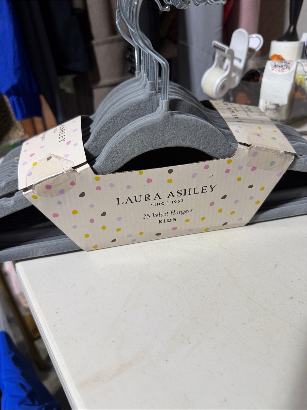 New Laura Ashley Velvet kids hangers